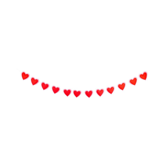 Puffy Heart Felt Banner