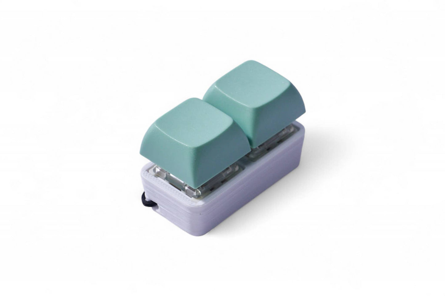 2 Key Mechanical Keyboard Fidget Keychain - Pastel Colors