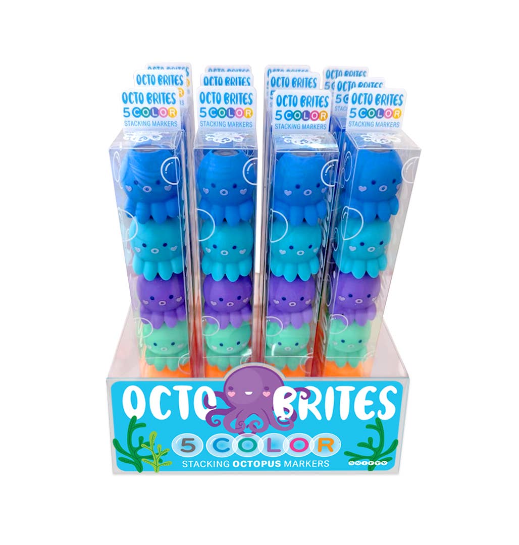 OCTO BRITES  STACKABLE MARKERS - DISPLAY OF 12