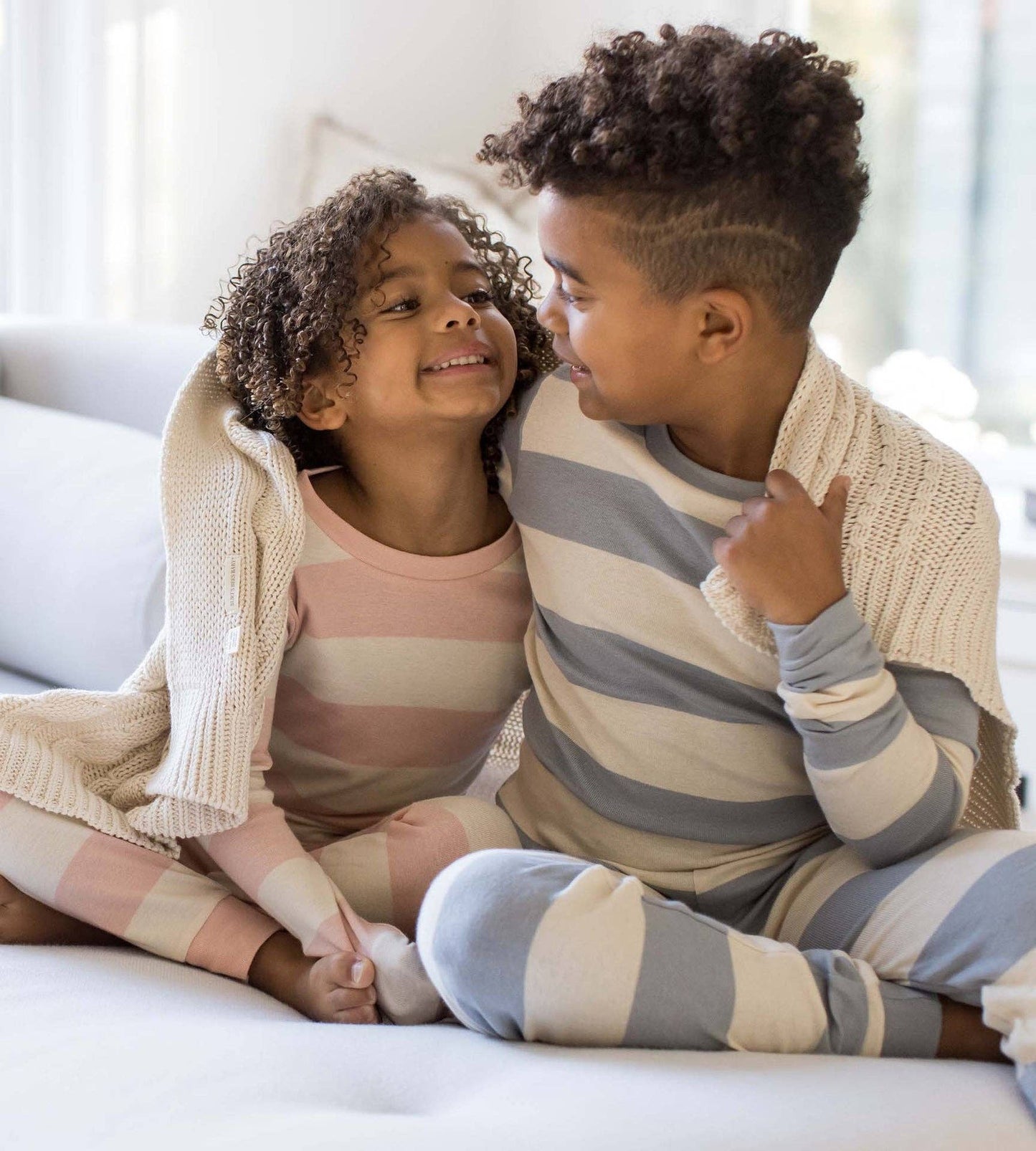 Rugby Stripe Organic Cotton Sleep & Play - Quarry