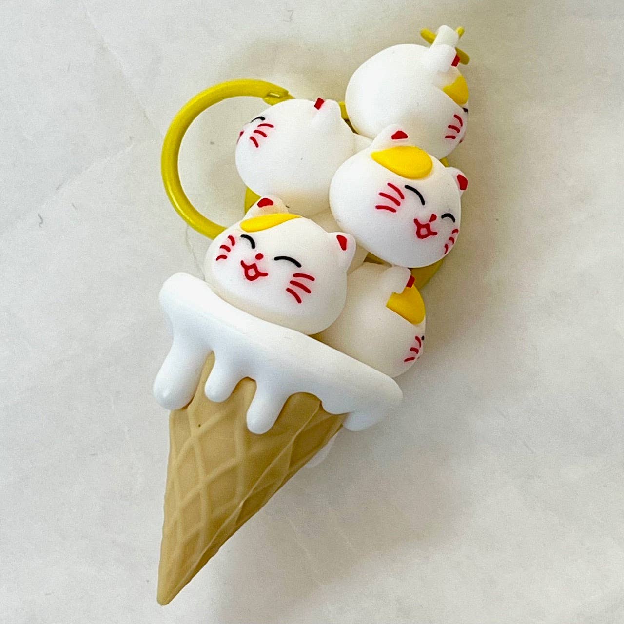 12162 CAT CONE FAMILY KEY CHARM-12