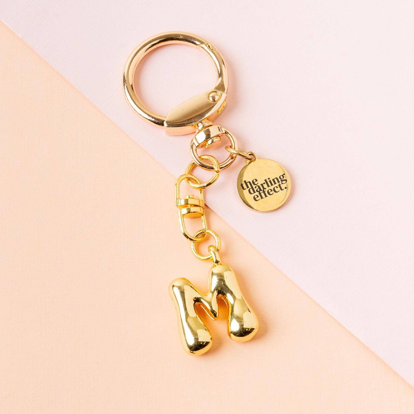 Bubble Letter Keychain Bag Charm-M