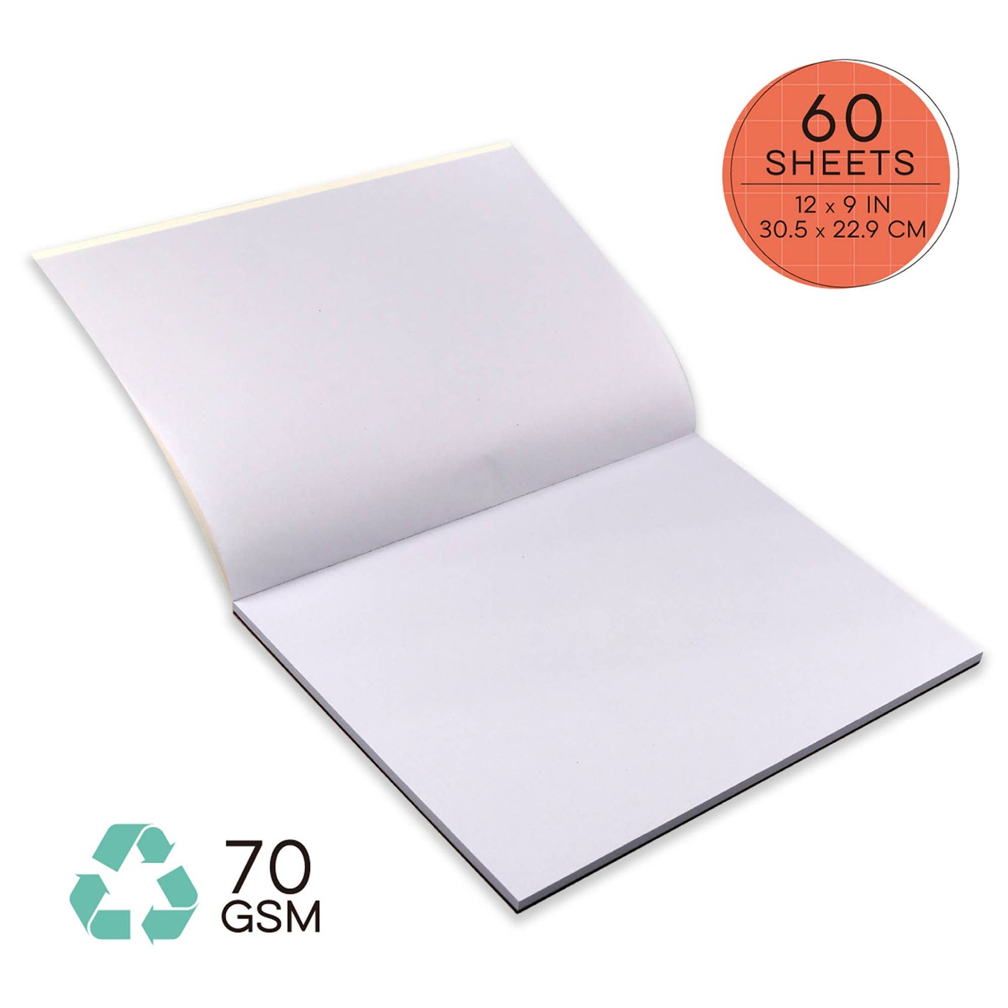 IHeartArt Jr Recycled Newsprint Scribble Pad