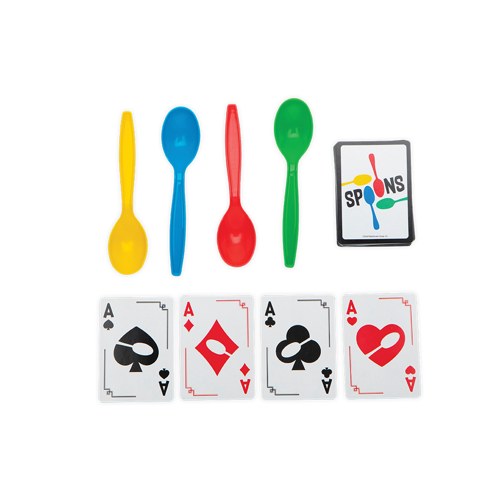 Spoons Card Games for Kids and Adults 3-5 Players