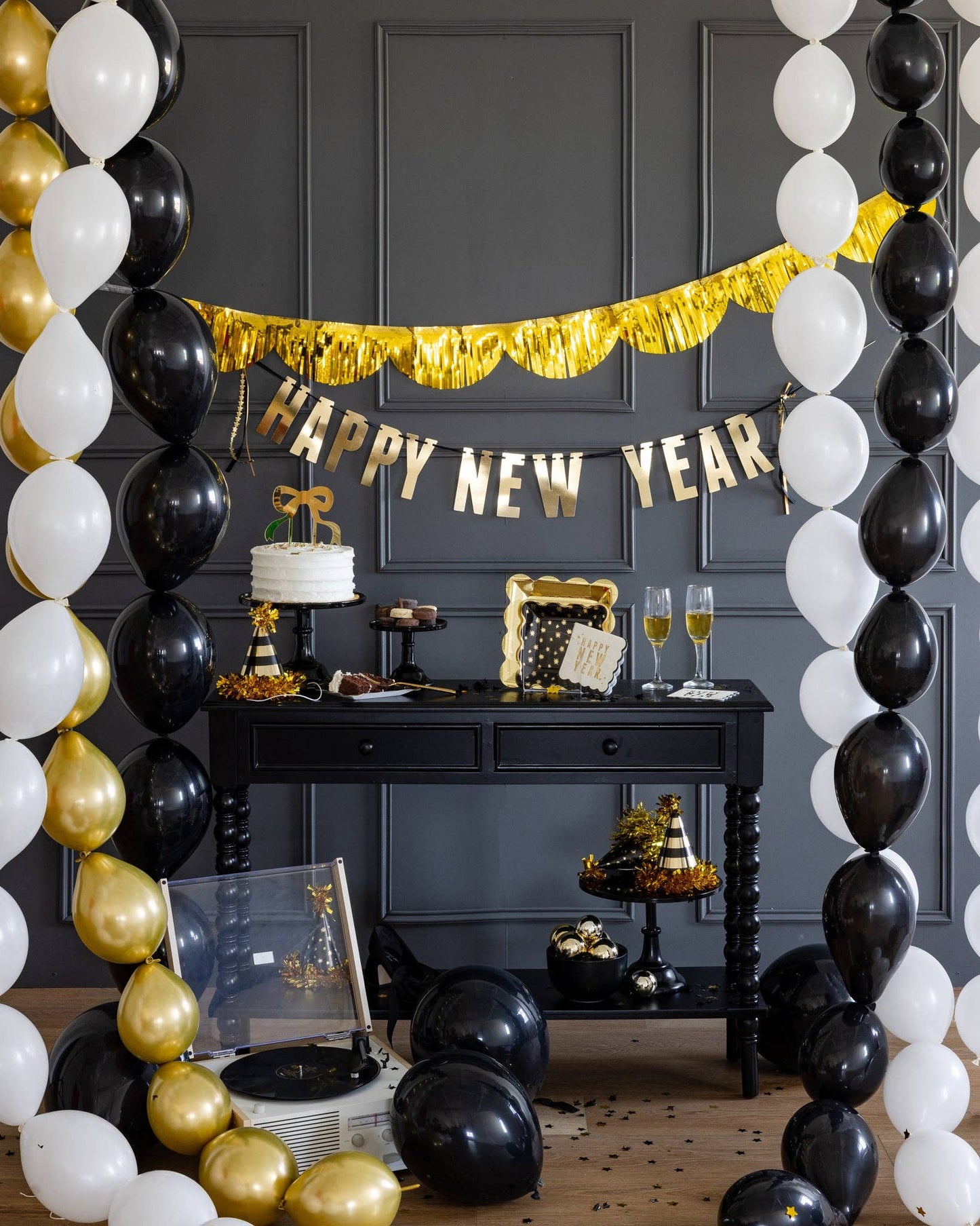 Black and Gold Party Hats