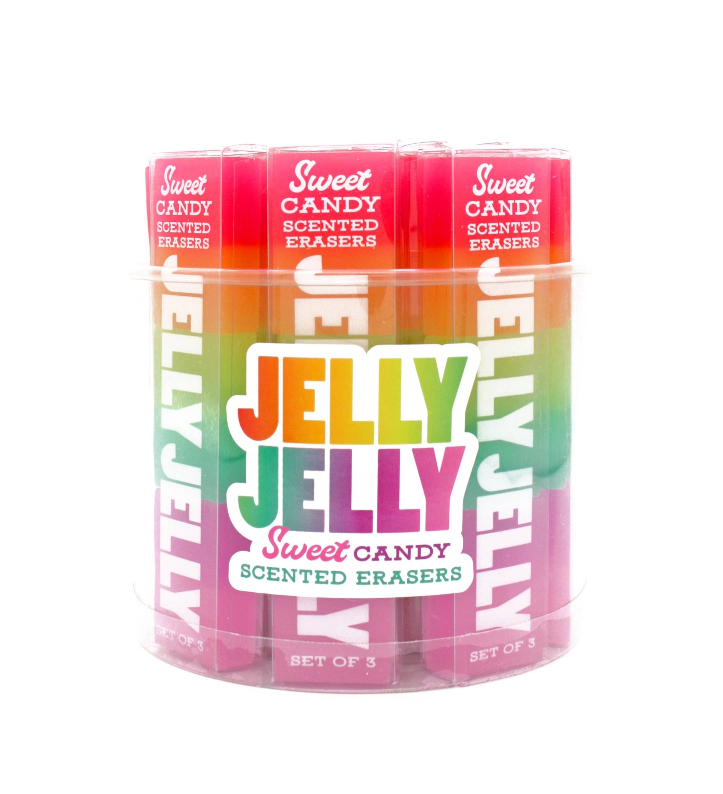 JELLY JELLY SCENTED ERASERS - TUB of 18