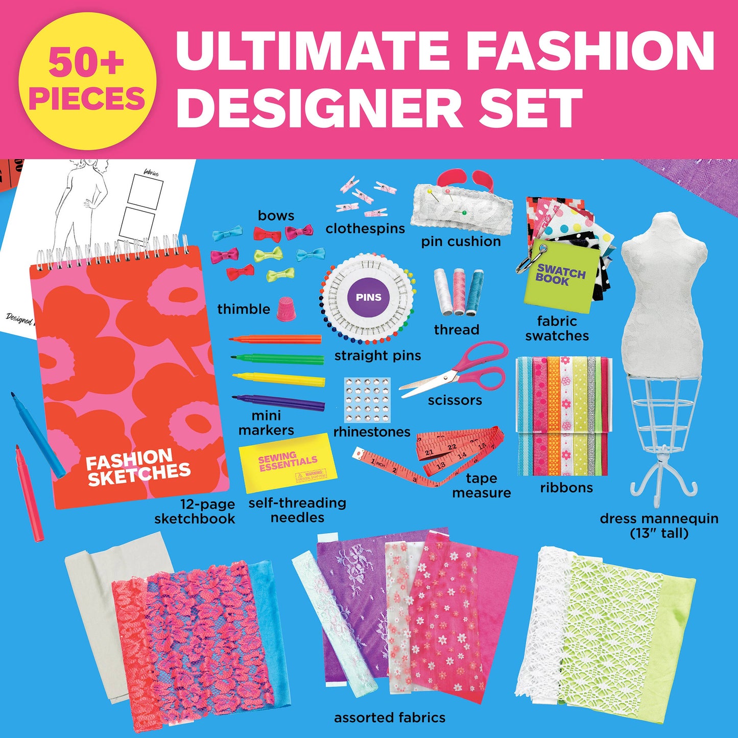 Designed By You Fashion Design Studio Craft Kit for Kids