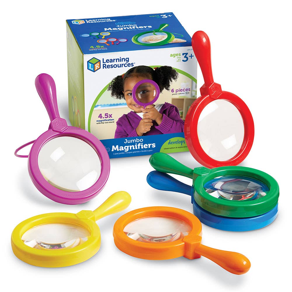 Primary Science™ Jumbo Magnifiers, Set of 6 (without stand)