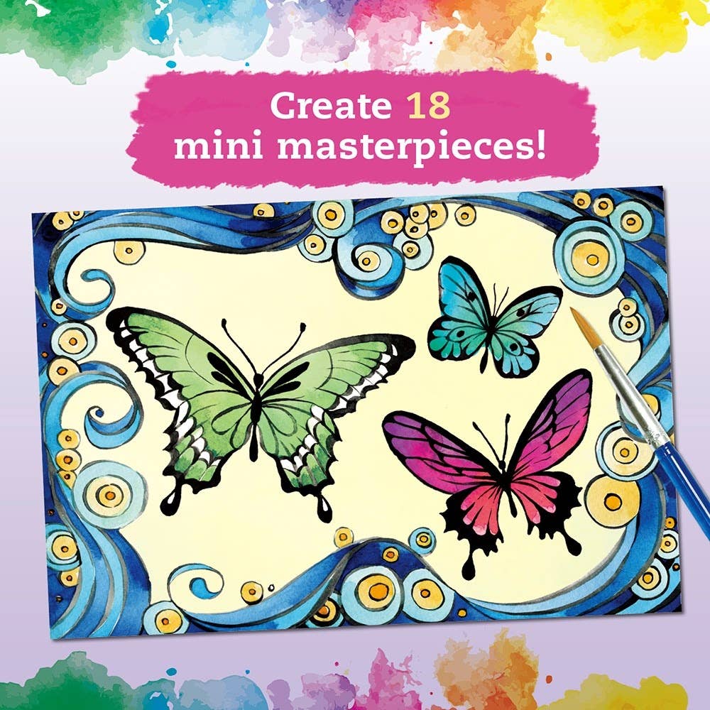 Watercolor Wishes Postcard Kit