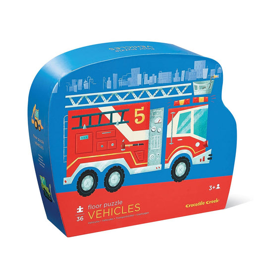36-Piece Shaped Box Puzzle - Vehicles