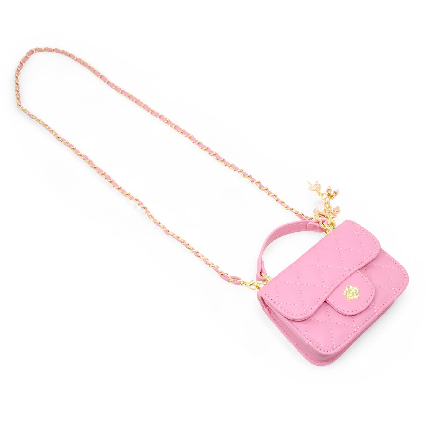 Tiny Quilted Ballet Charm Handbag