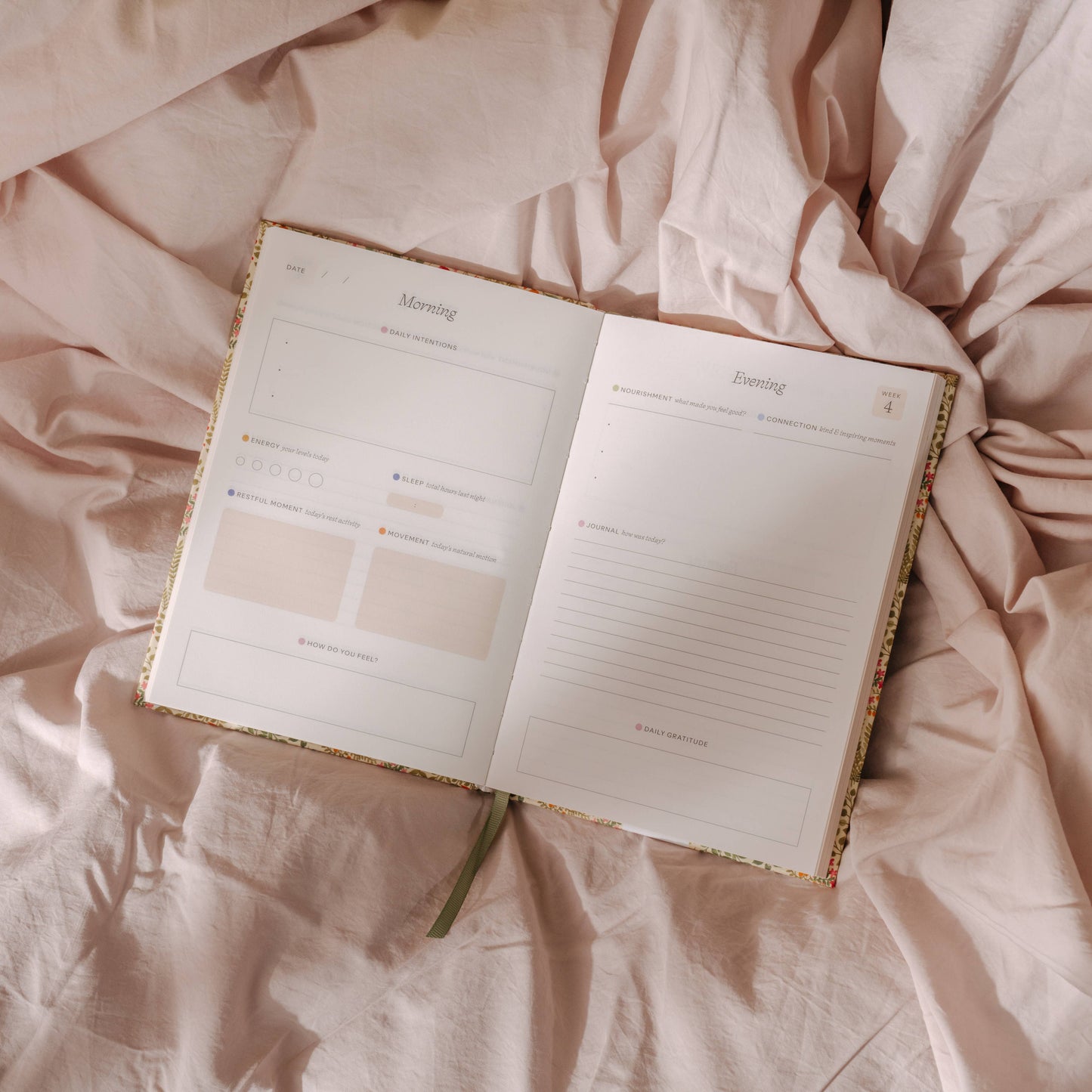 Guided Wellness Journal, Foiled, A5 Hardcover - Fairy Flies