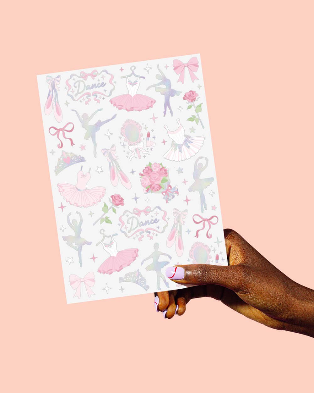 Ballerina Temporary Tattoos, Bday Gift, Goodie Bag
