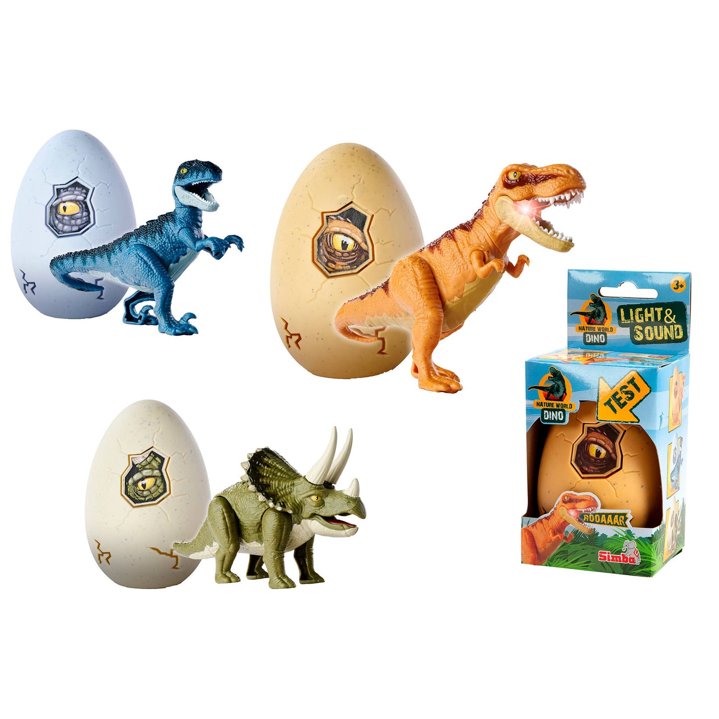 Simba Dickie - Dinosaur in Egg w/ Light & Sound Assortment