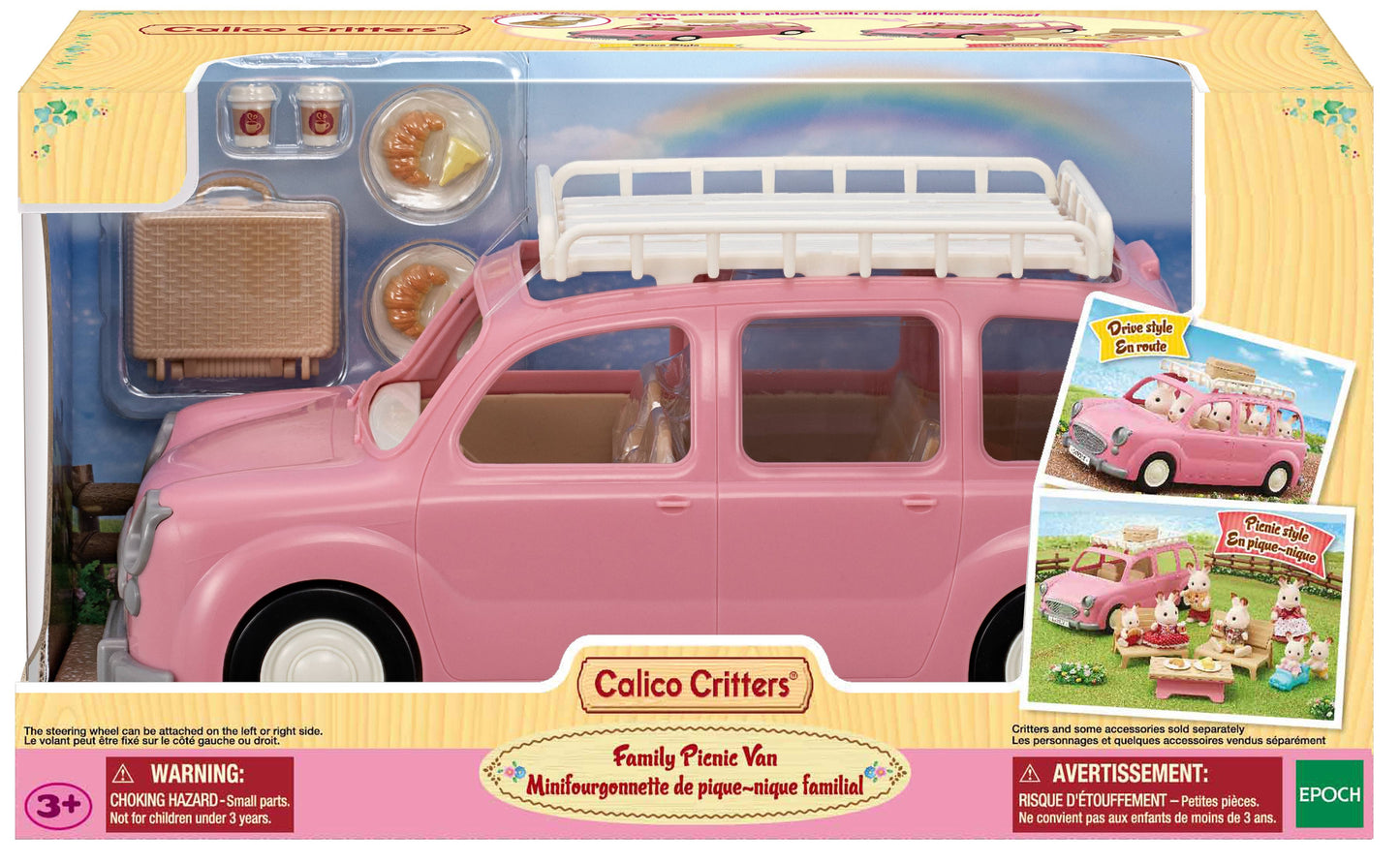 Calico Critters Family Picnic Van, Toy Vehicle for Dolls