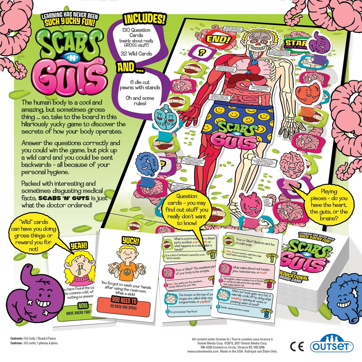 Scabs 'N' Guts - The Gross & Fascinating Medical Trivia Game