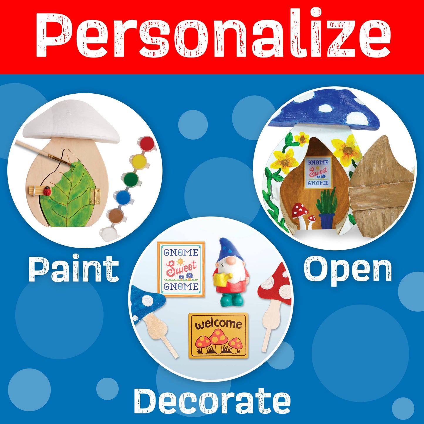 Gnome Garden Door DIY Craft Kit for Kids