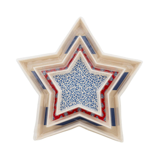 HAM1220 - Stacking Stars Bamboo Tray Set