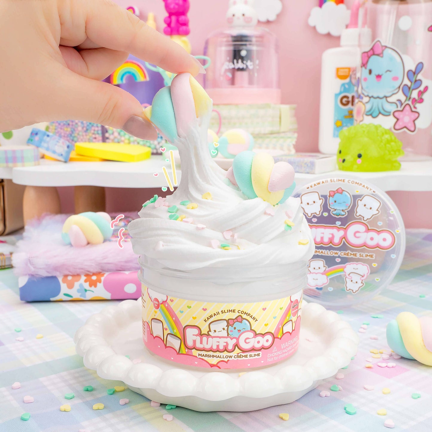 Fluffy Goo Classic Marshmallow Slime (4pcs/case)
