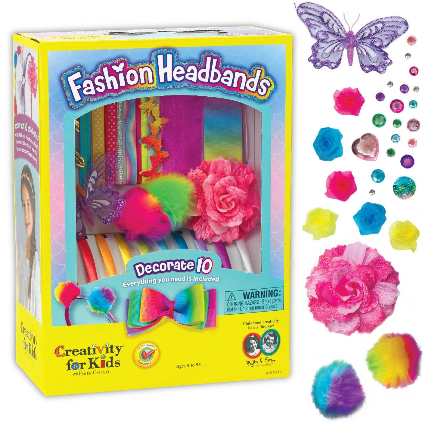 Fashion Headbands DIY Craft Kid for Kids Makes 10 Headbands