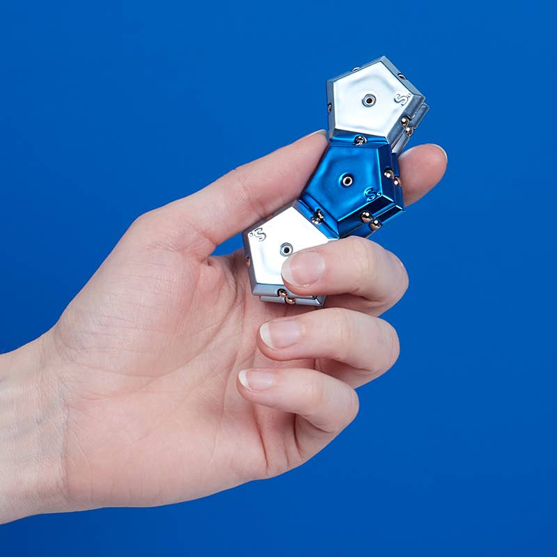 Geode Chrome Sphere Magnetic Sensory Toys