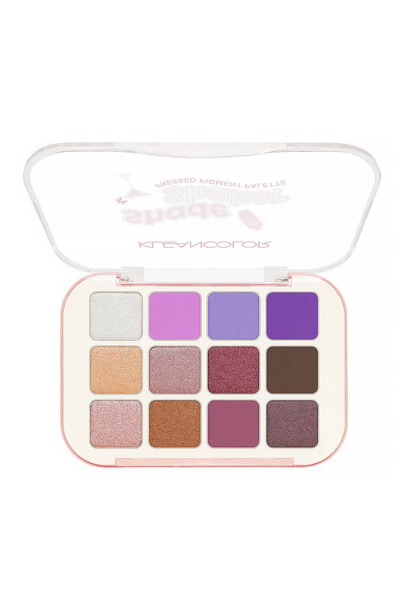 Kleancolor ES897 Shade Shaker Pressed Pigment Palette - 12pc