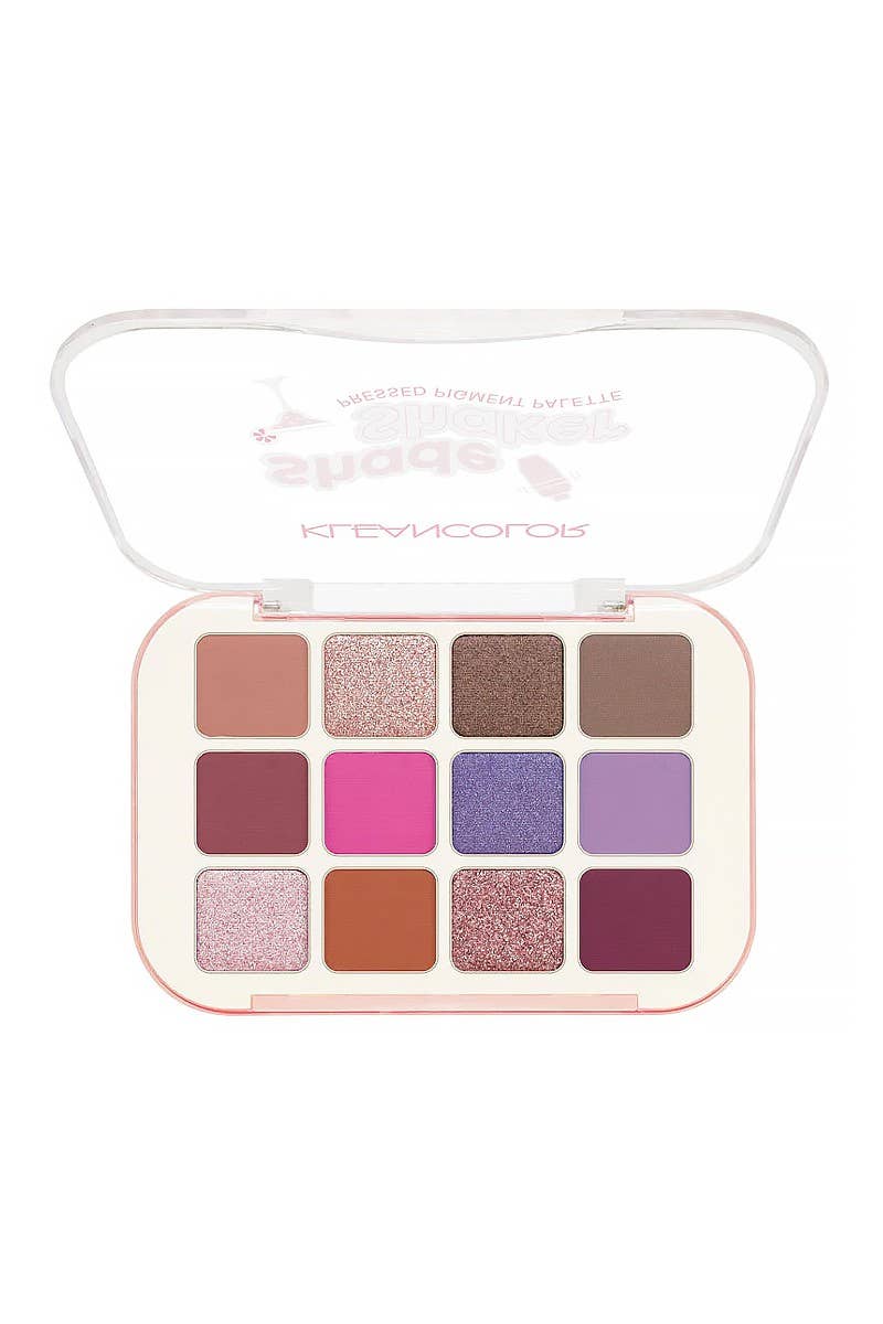 Kleancolor ES897 Shade Shaker Pressed Pigment Palette - 12pc