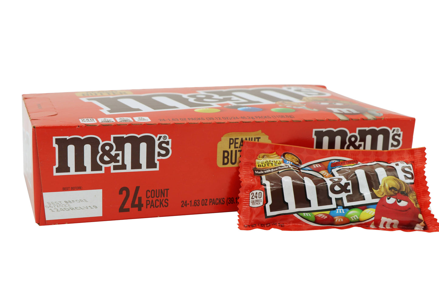 M&M's Peanut Butter, 1.63oz, 24ct Case