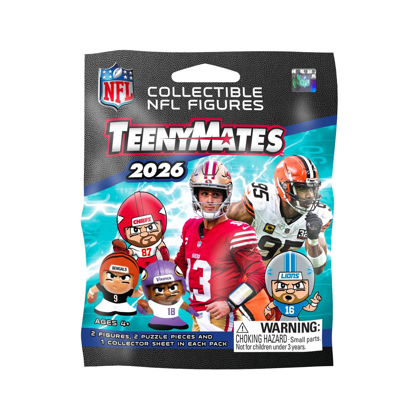 NFL TeenyMates Gravity Feed Display 2026 – 32ct Blind Bag