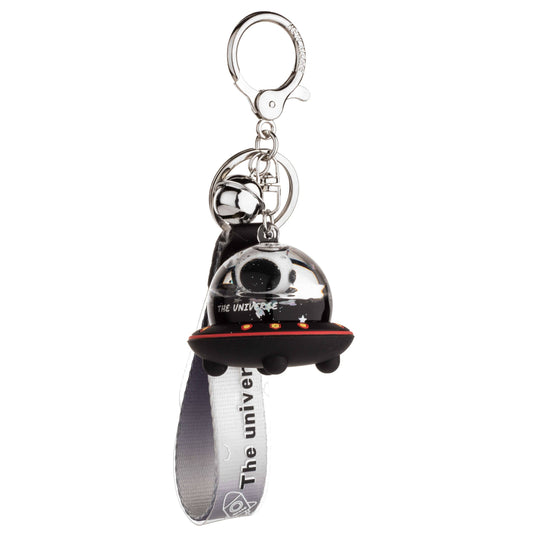 Spaceship Universe Liquid Effect Sensory Keychain