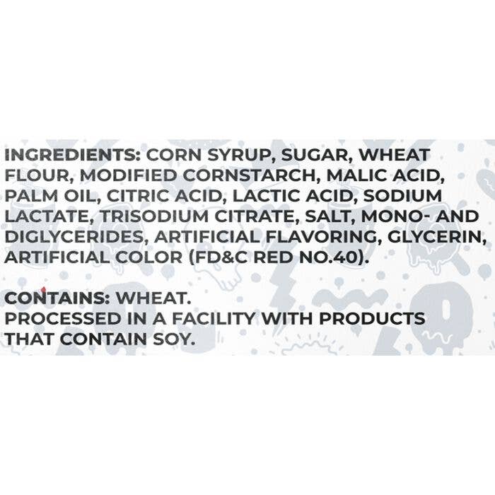 Sour Strips Strawberry 3.4oz Peg Bag, 12ct