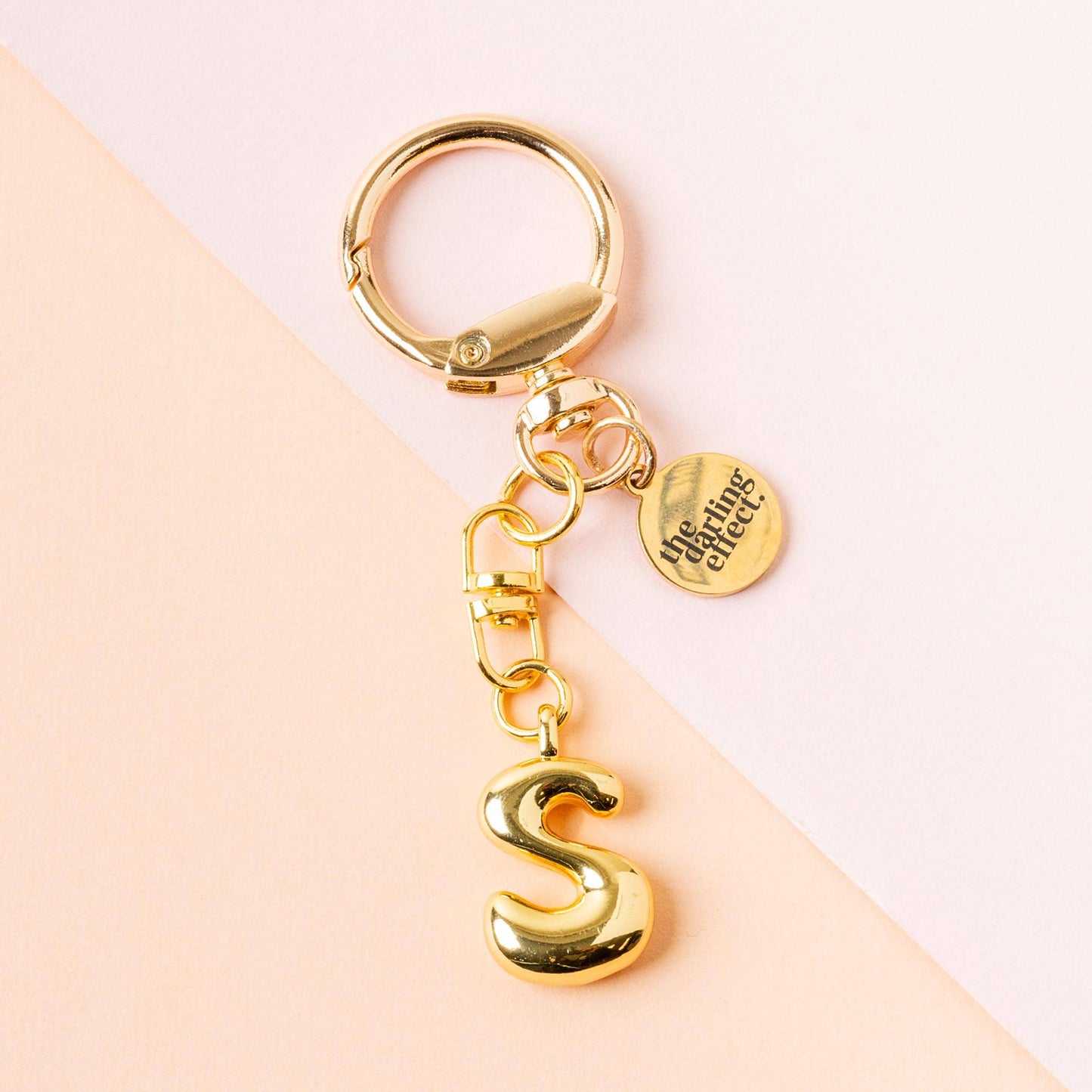 Bubble Letter Keychain Bag Charm-S