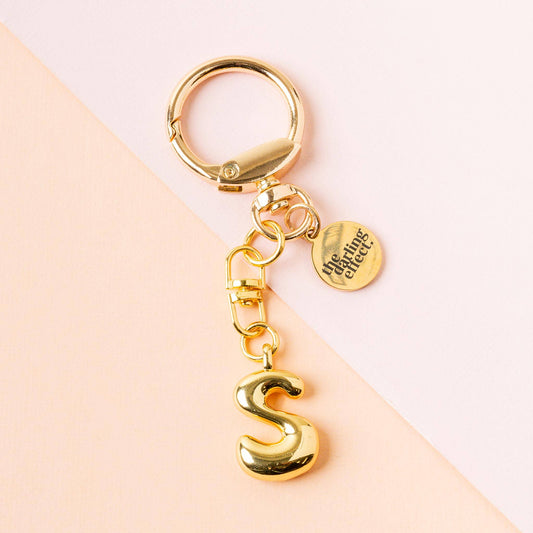 Bubble Letter Keychain Bag Charm-S