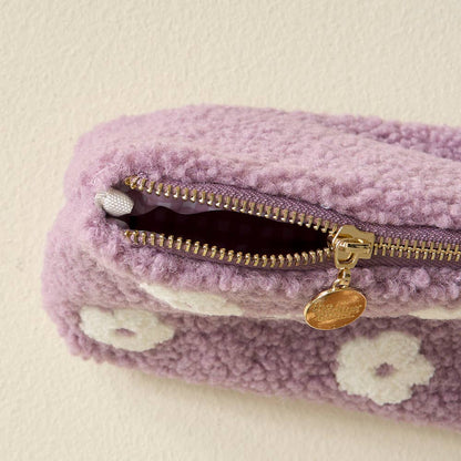 Teddy Pouch - Flower Purple