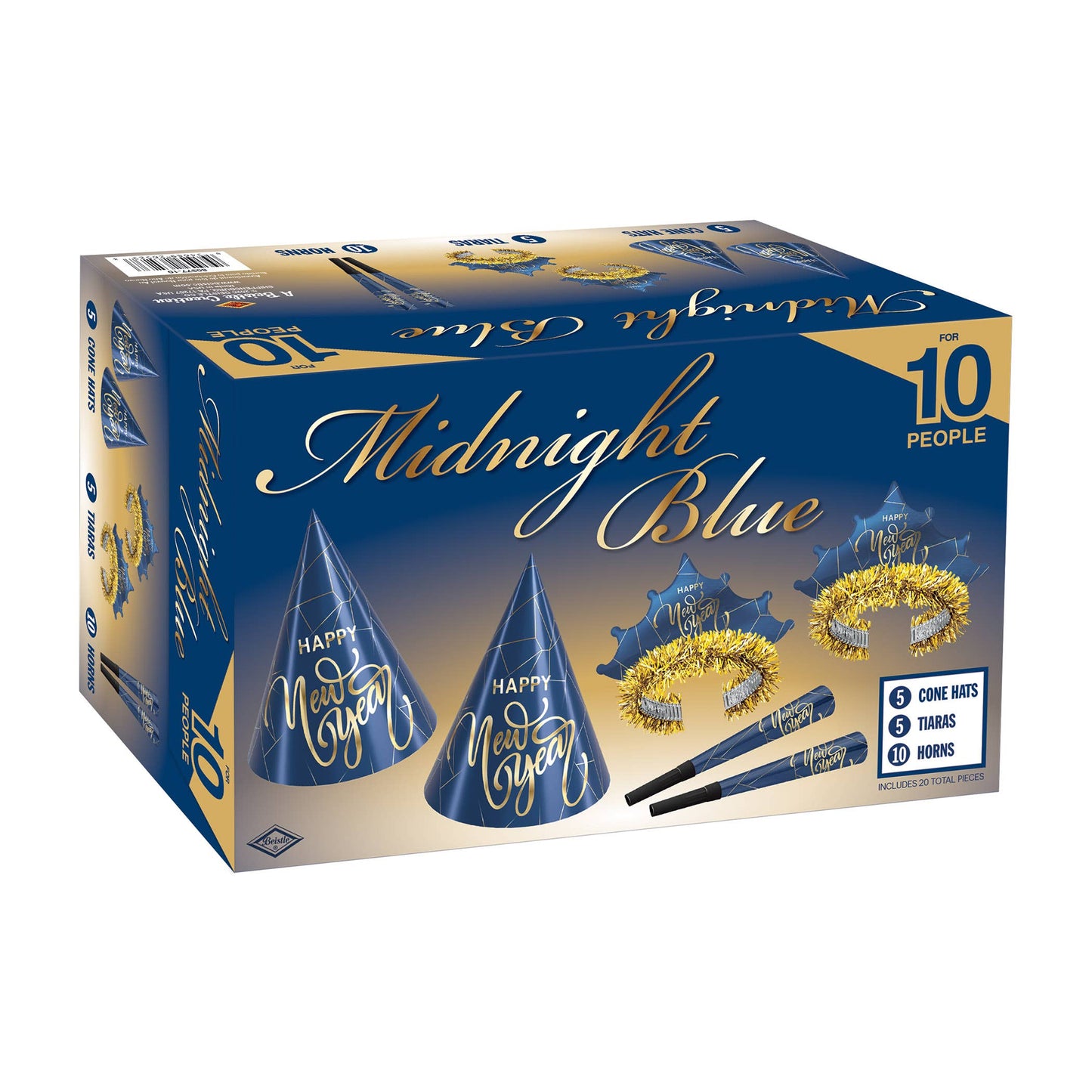 Midnight Blue and Gold New Year Assorted Kit for 10