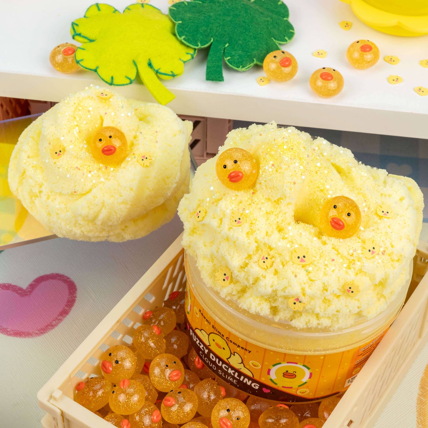Fuzzy Duckling Cloud Slime (4pcs/case)