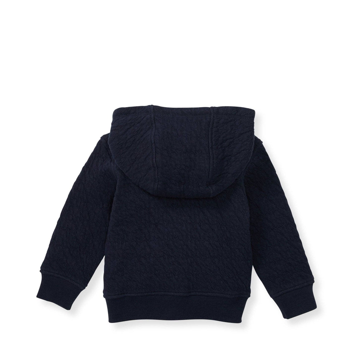 Organic Cotton Quilted Bee Baby Jacket - Midnight