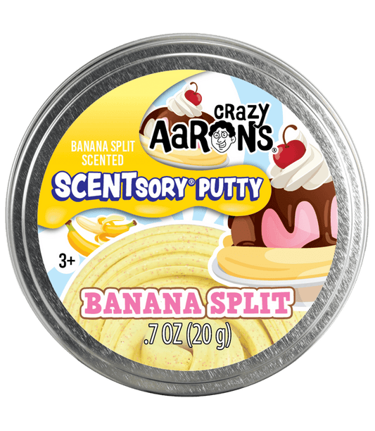 Scentsory Banana Split 2.75" Thinking Putty TIN ONLY