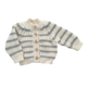 Rib Knit Stripe Cardigan, Bowie Grey Baby Kid Sweater Basics