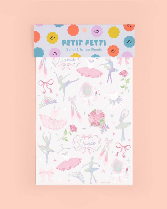 Ballerina Temporary Tattoos, Bday Gift, Goodie Bag