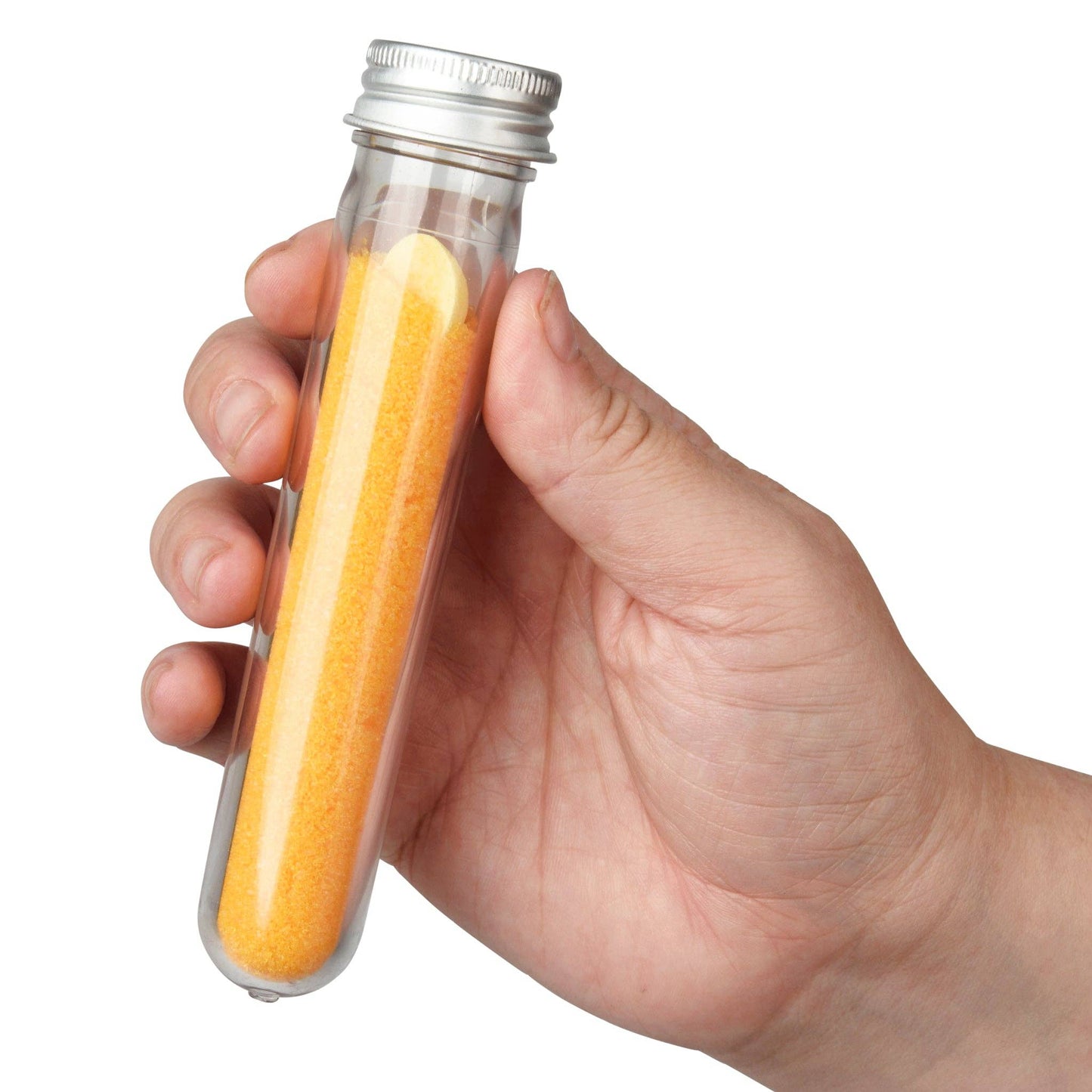 Growing Crystals in Scientific Test Tube