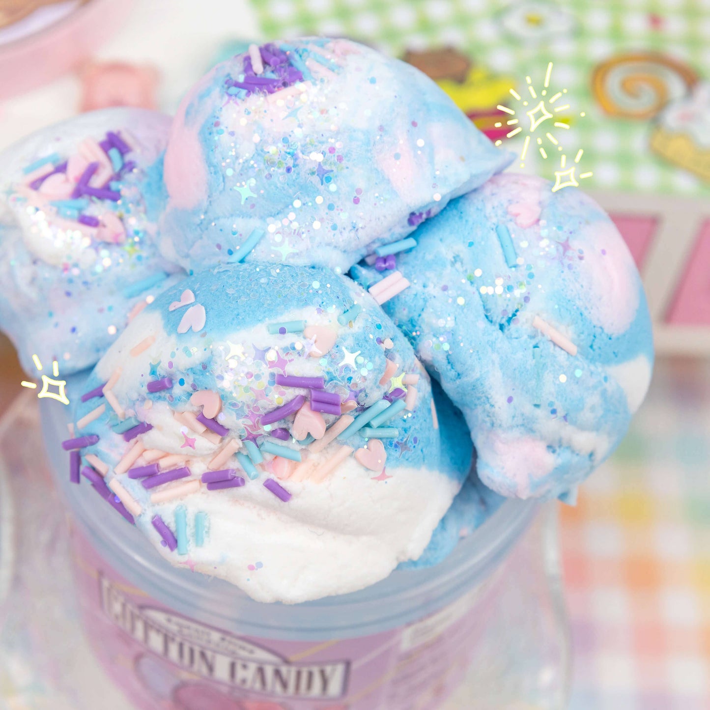 Cotton Candy Scented Ice Cream Pint Slime (4pcs/case)