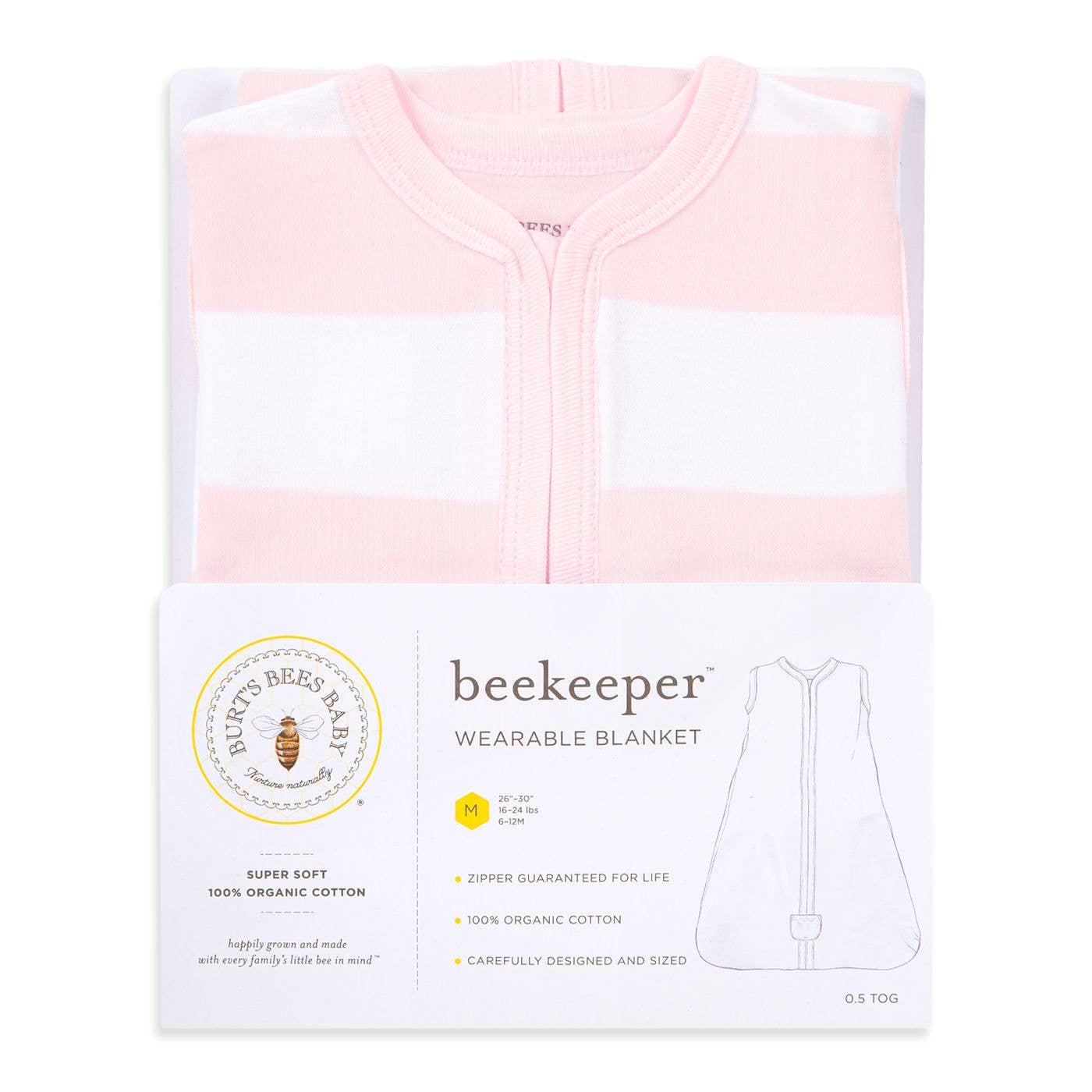 Rugby Stripe Organic Beekeeper™ Wearable Baby Blanket