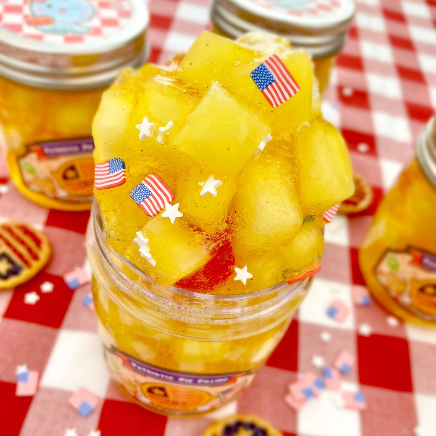 Patriotic Pie Filling Jelly Cube Slime (5pcs/case)