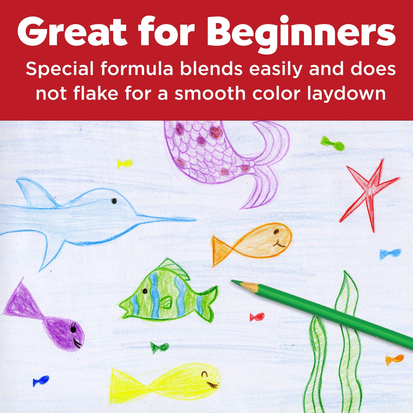 12 Triangular Colored Pencils EcoPencils