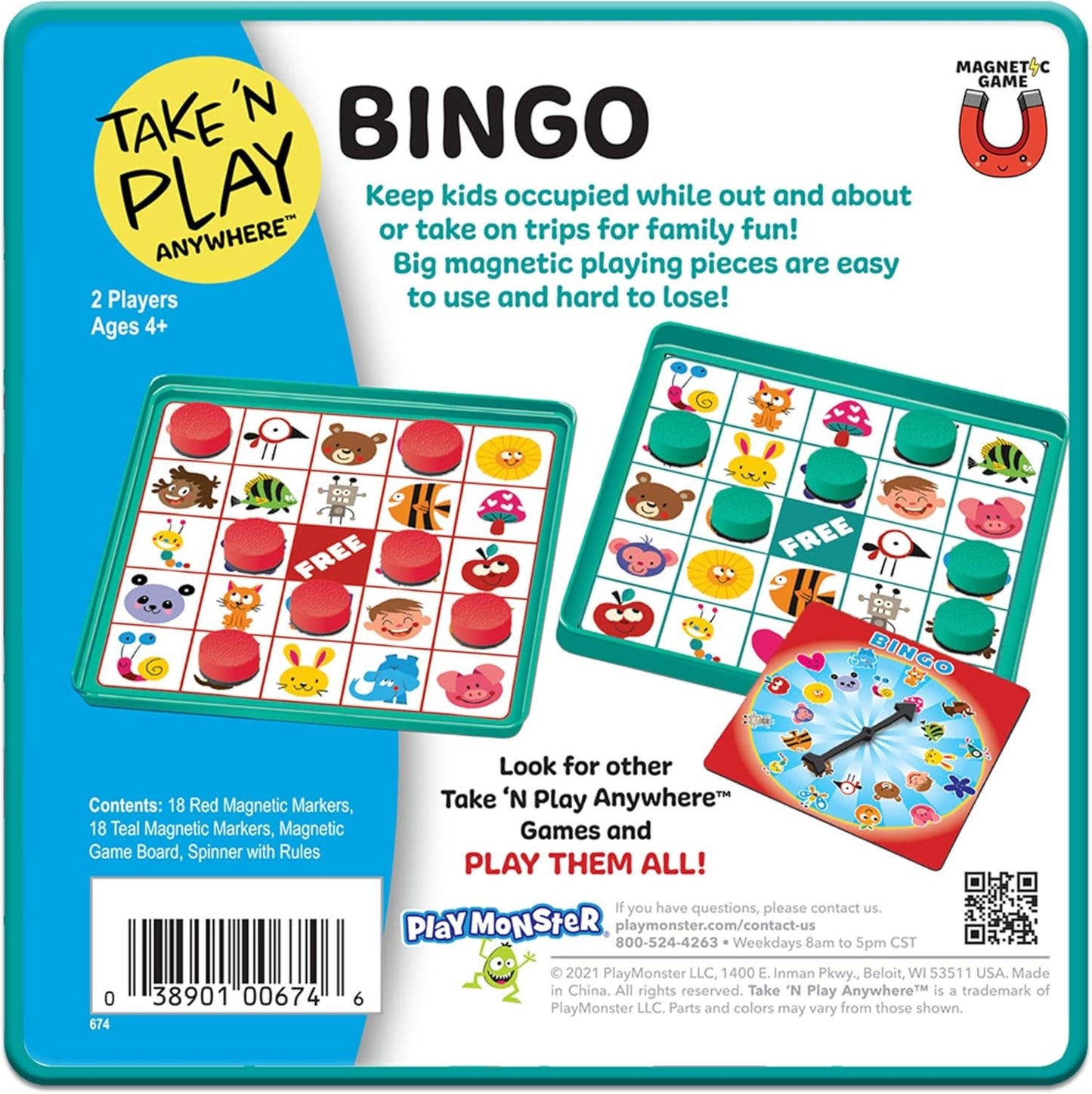 Take N Play Anywhere Bingo Magnetic Game - Stocking Stuffer