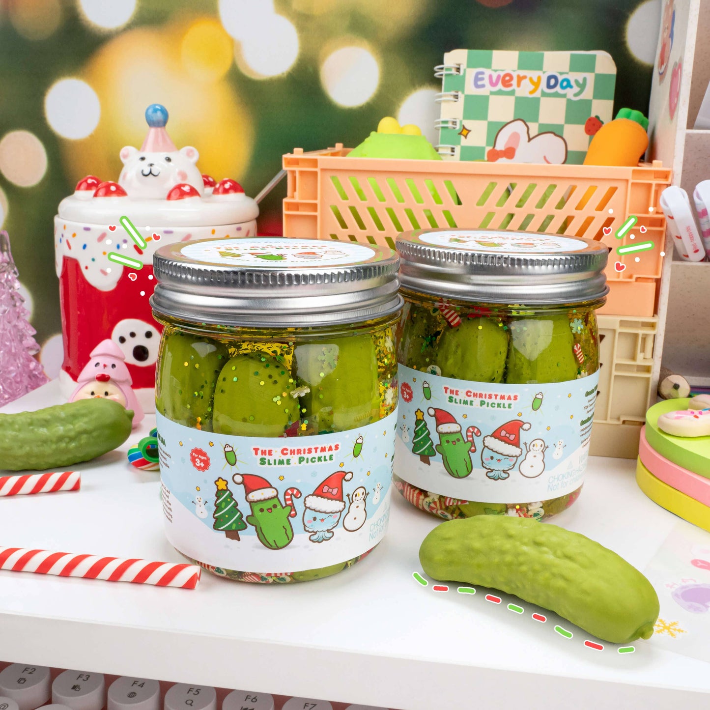 The Christmas Pickle Clear Slime (5pcs/case)