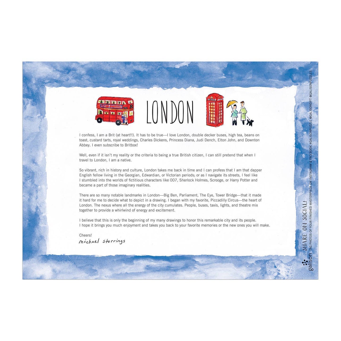 London By Michael Storrings 1000 piece Puzzle