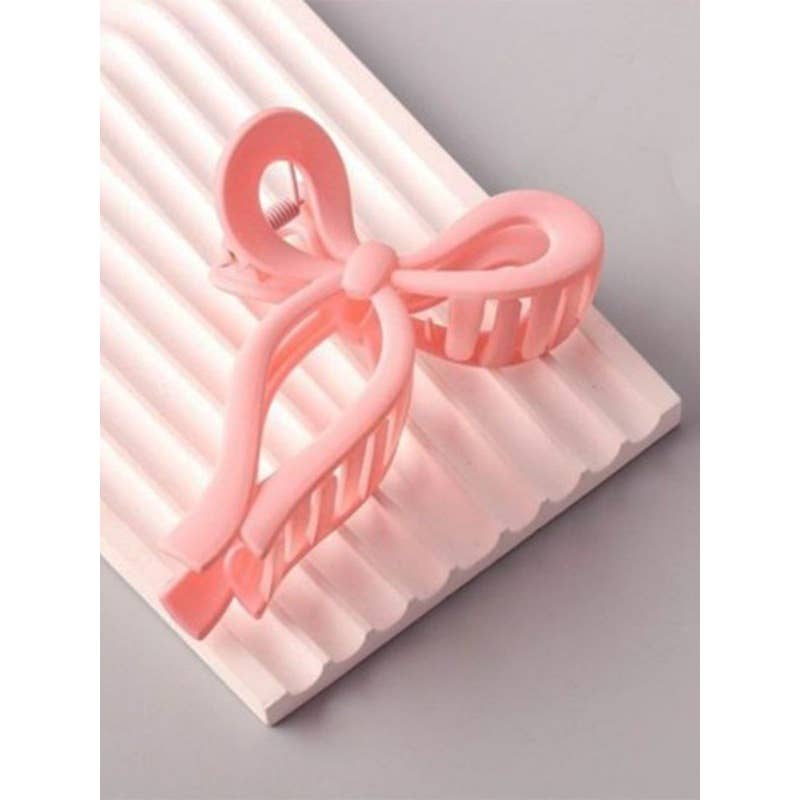 Matte Tone Bow Shape Hair Claw