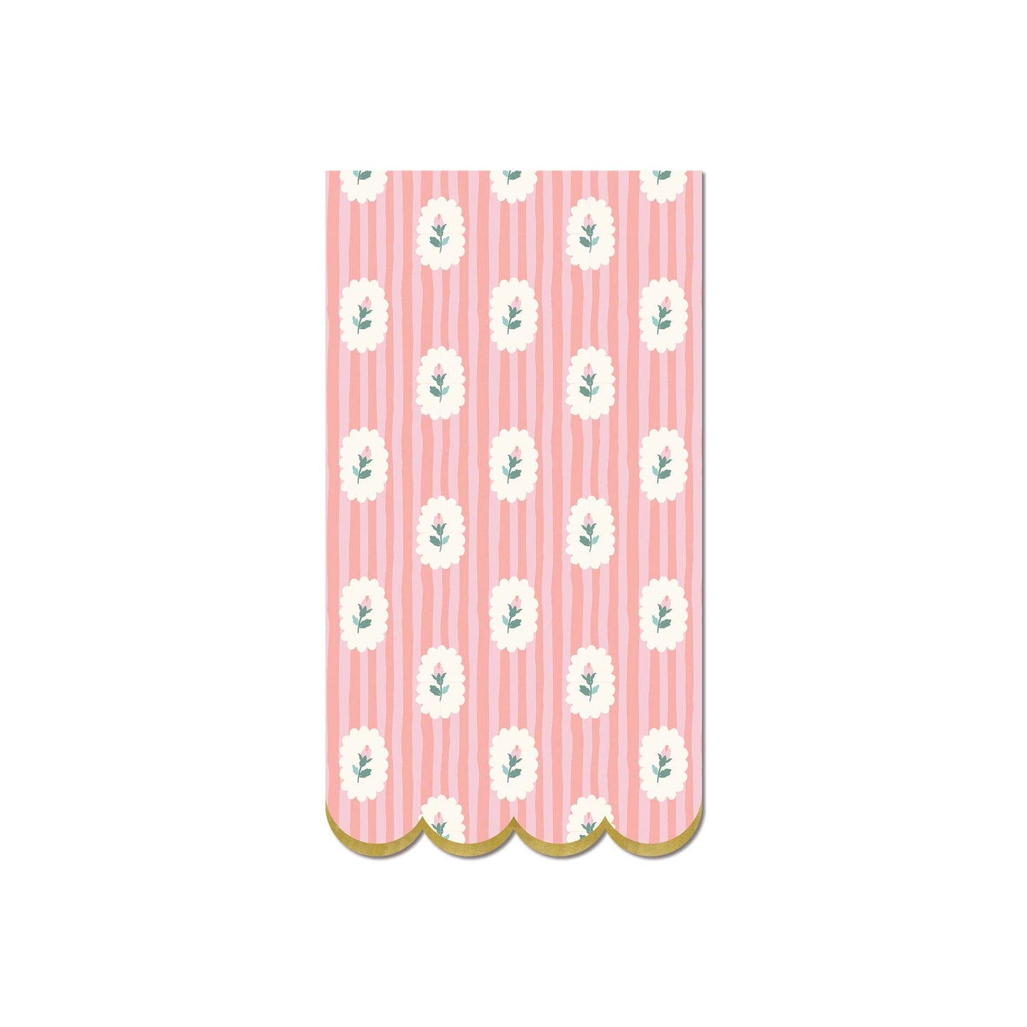Striped Floral Dinner Napkin